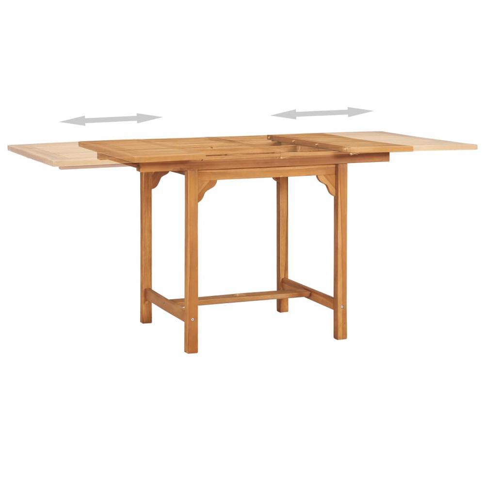 vidaXL 5 Piece Patio Dining Set Solid Teak Wood, 3059595. Picture 4
