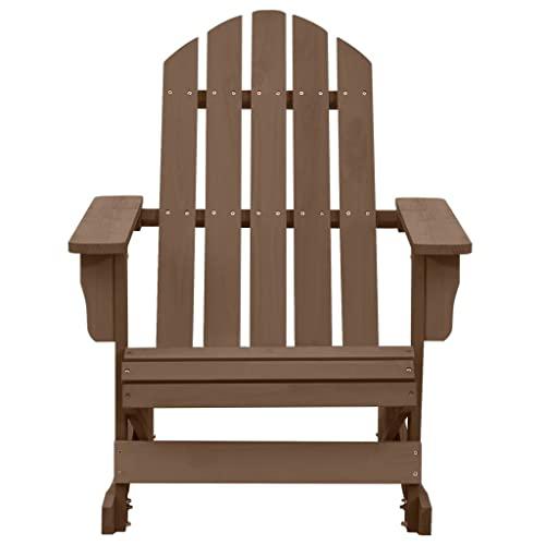 vidaXL Garden Rocking Chair Wood Brown, 45705. Picture 3