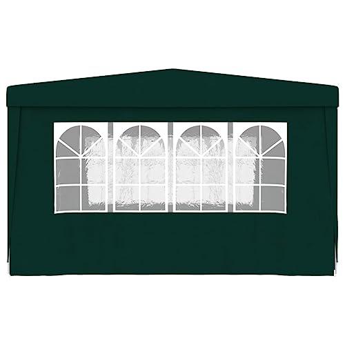 vidaXL Professional Party Tent with Side Walls 13.1'x13.1' Green 90 g/mÂ², 48536. Picture 5