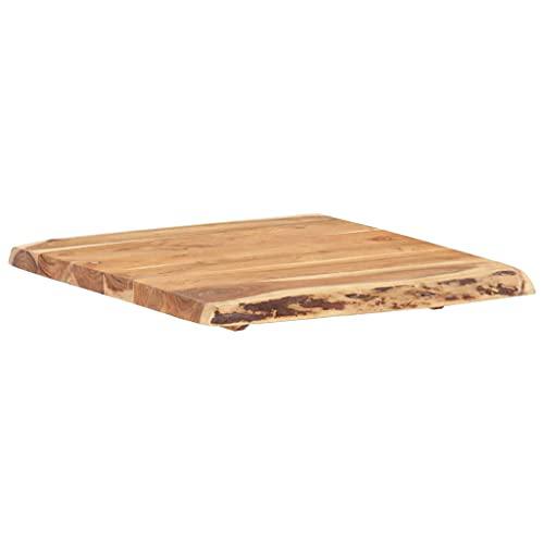 vidaXL Table Top Solid Acacia Wood 23.6"x(19.7"-23.6")x1.5" 6328. Picture 9