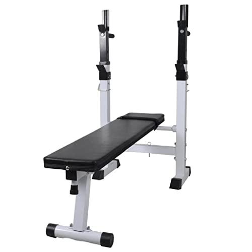 vidaXL Fitness Workout Bench Straight Weight Bench, 90366. Picture 1