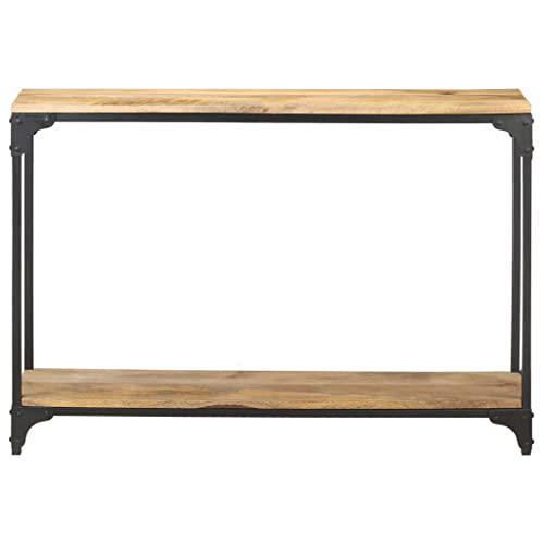 vidaXL Console Table 43.3"x11.8"x29.5" Solid Mango Wood 0259. Picture 2