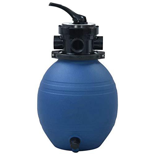vidaXL Pool Sand Filter with 4 Position Valve Blue 11.8", 92246. Picture 4