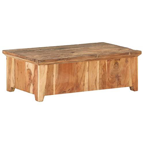 vidaXL Coffee Table 35.4"x19.7"x12.2" Solid Reclaimed Wood 0384. Picture 5