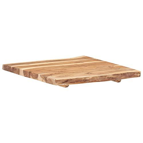 vidaXL Table Top Solid Acacia Wood 23.6"x(19.7"-23.6")x1.5" 6328. Picture 7