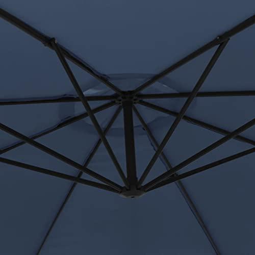 vidaXL Cantilever Umbrella 137.8" Blue, 42198. Picture 5