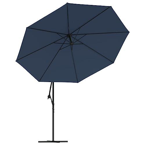 vidaXL Cantilever Umbrella 137.8" Blue, 42198. Picture 2