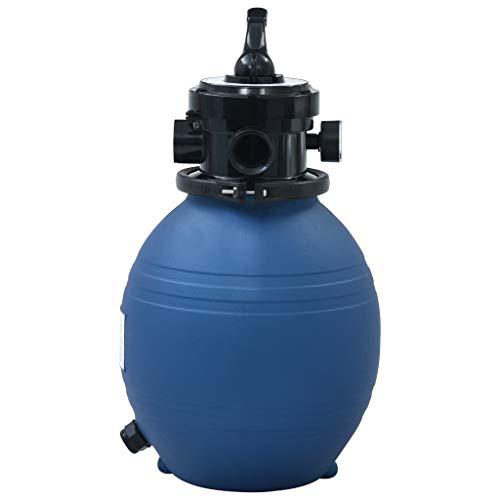 vidaXL Pool Sand Filter with 4 Position Valve Blue 11.8", 92246. Picture 3