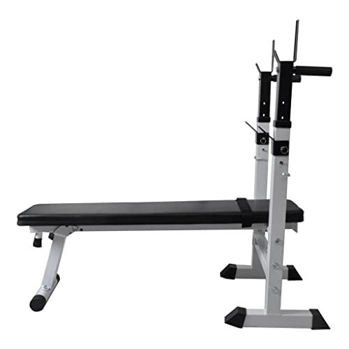 vidaXL Fitness Workout Bench Straight Weight Bench, 90366. Picture 3