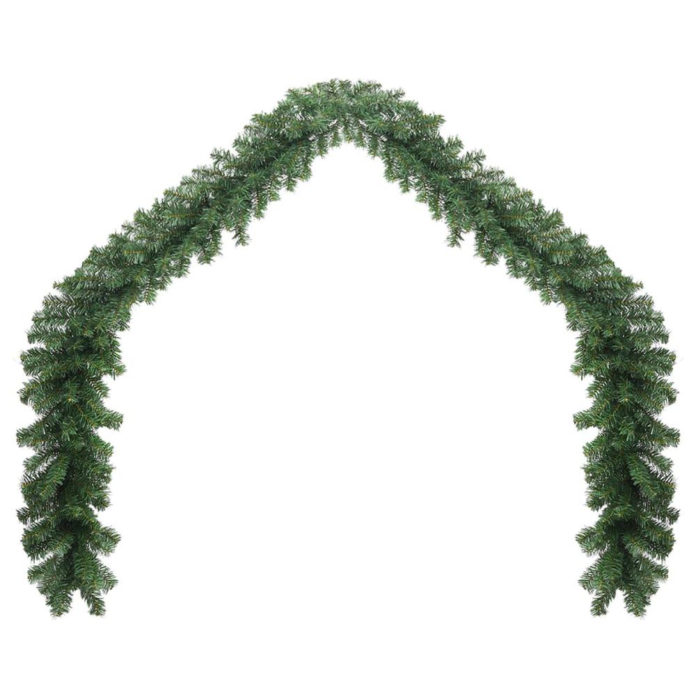 vidaXL Christmas Garland with LED Lights 16.4'. Picture 2