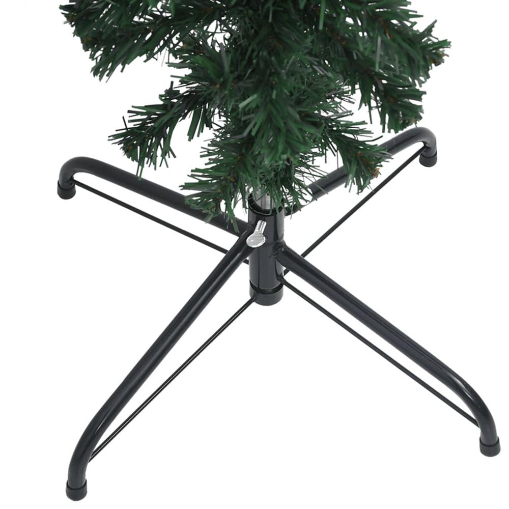 vidaXL Upside-down Artificial Christmas Tree with LEDs Green 94.5". Picture 4