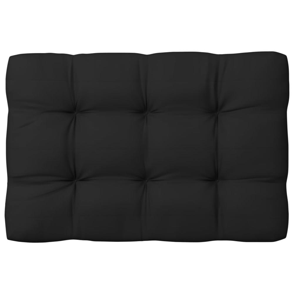 vidaXL Pallet Sofa Cushions 7 pcs Black. Picture 4
