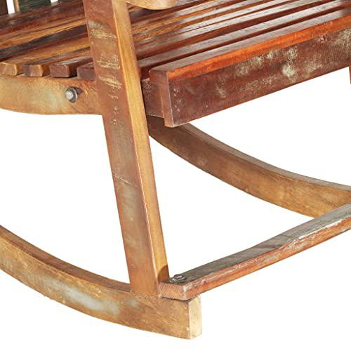vidaXL Garden Rocking Chair Solid Reclaimed Wood 5882. Picture 7