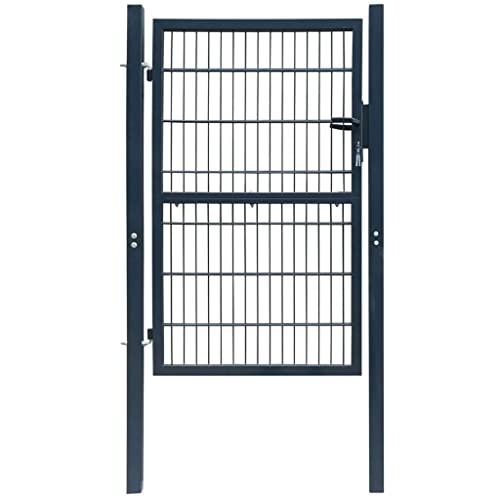 vidaXL 2D Fence Gate (Single) Green 41.7" x 74.8", 141750. Picture 2