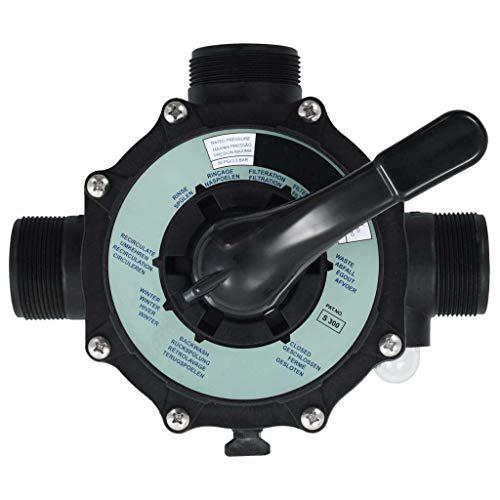 vidaXL Multiport Valve for Sand Filter ABS 1.5" 6-way, 91730. Picture 8