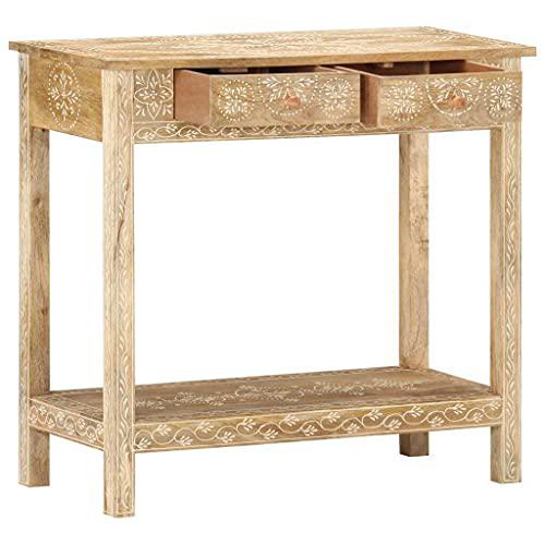 vidaXL Console Table 31.5"x13.8"x29.1" Solid Mango Wood 0379. Picture 5