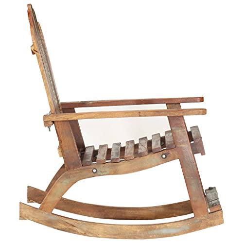 vidaXL Garden Rocking Chair Solid Reclaimed Wood 5882. Picture 4