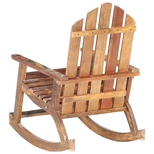 vidaXL Garden Rocking Chair Solid Reclaimed Wood 5882. Picture 5