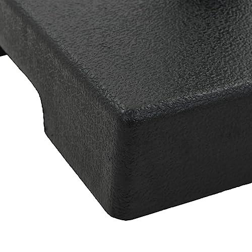 vidaXL Parasol Base Square Polyresin 17.6 lbs Black, 45206. Picture 5