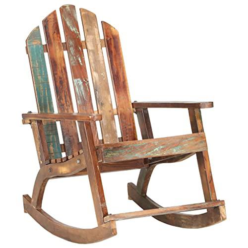 vidaXL Garden Rocking Chair Solid Reclaimed Wood 5882. Picture 9