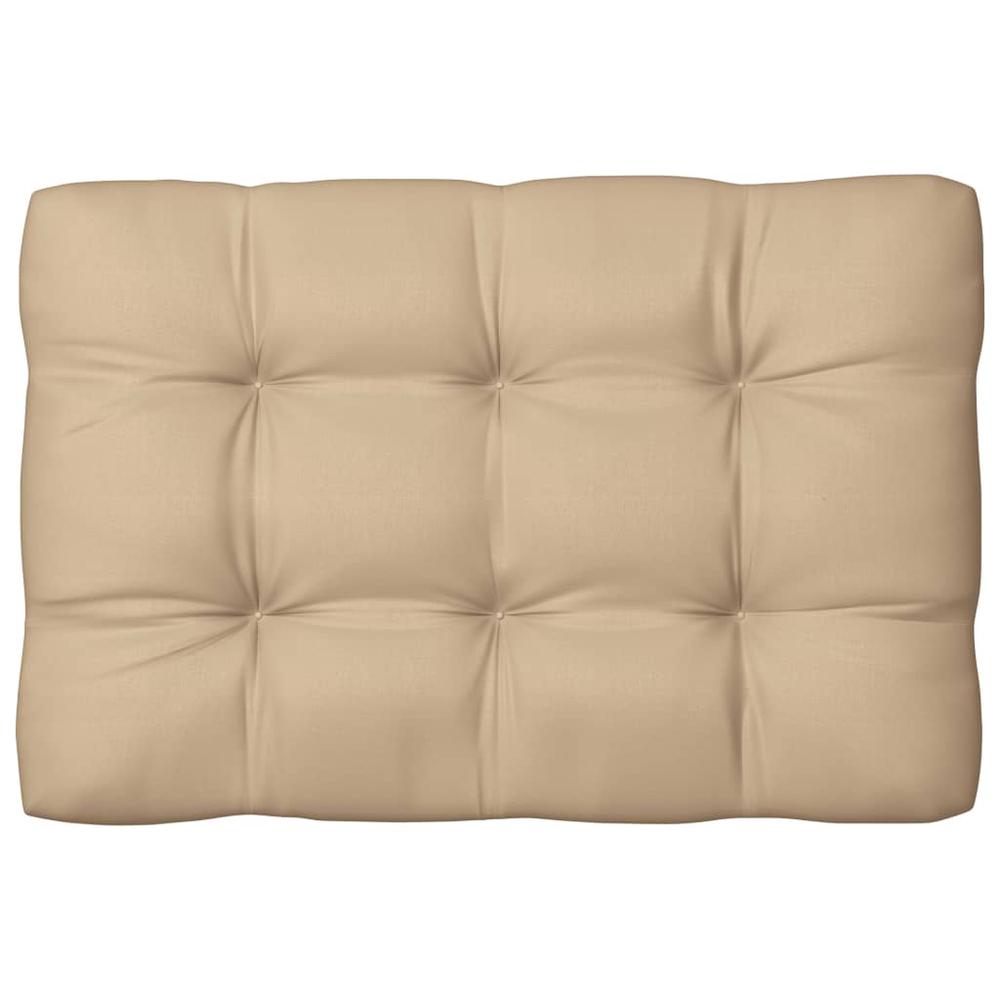 vidaXL Pallet Sofa Cushions 7 pcs Beige. Picture 4