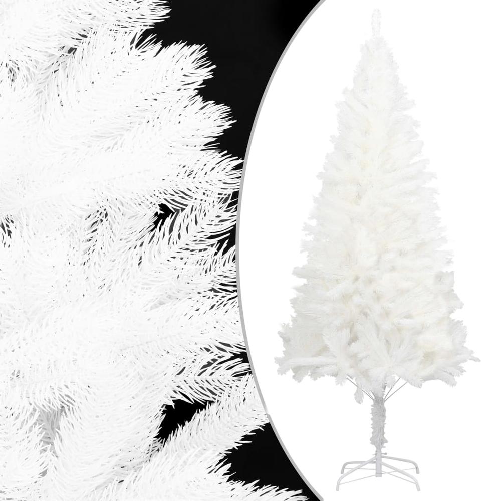 vidaXL Artificial Christmas Tree with LEDs&Ball Set White 59.1", 3077547. Picture 2