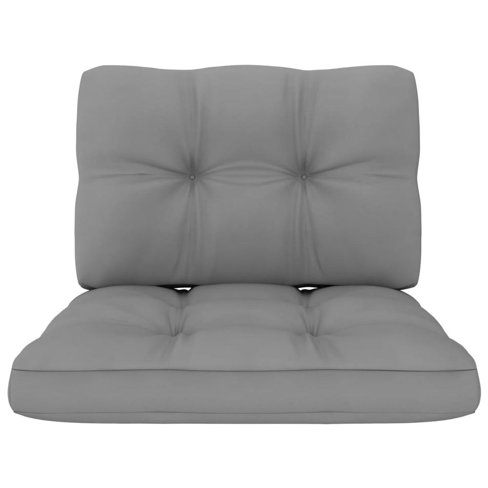vidaXL Pallet Sofa Cushions 2 pcs Gray, 314499. Picture 3