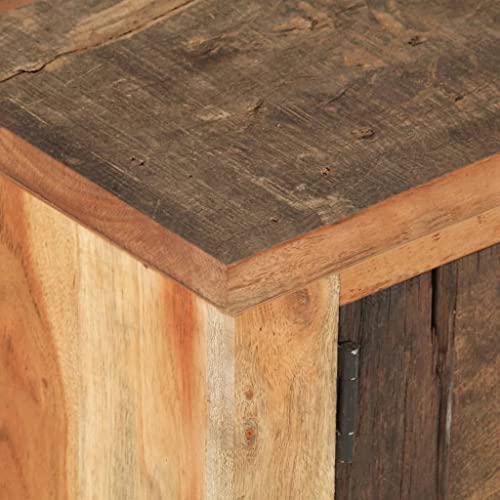 vidaXL Coffee Table 35.4"x19.7"x12.2" Solid Reclaimed Wood 0384. Picture 6