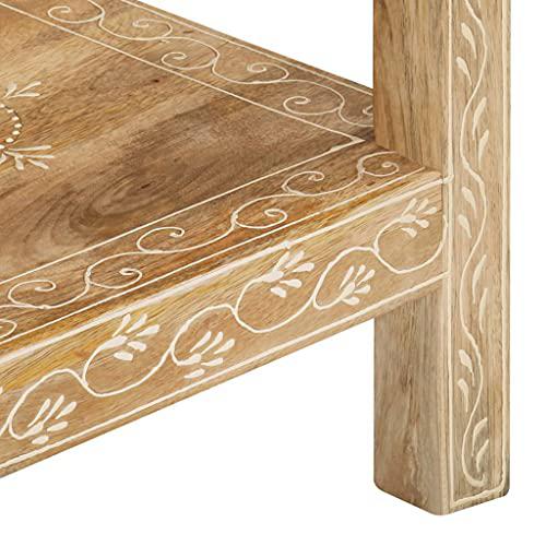 vidaXL Console Table 31.5"x13.8"x29.1" Solid Mango Wood 0379. Picture 7