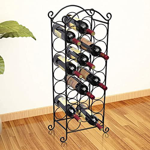 vidaXL Wine Rack for 21 Bottles Metal, 50206. Picture 2