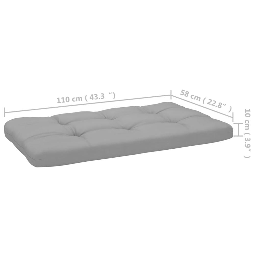 vidaXL Pallet Sofa Cushions 3 pcs Gray, 314660. Picture 12