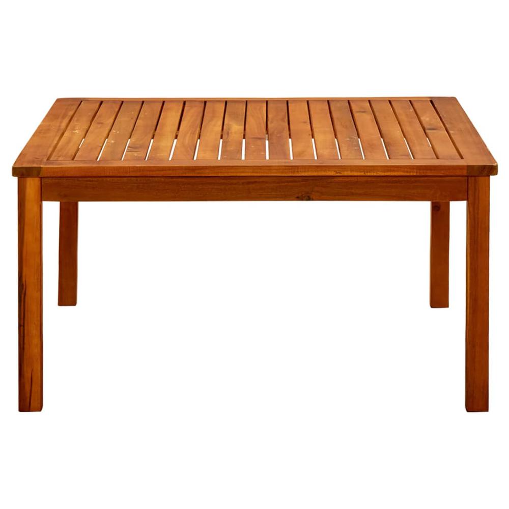 vidaXL Patio Coffee Table 33.5"x33.5"x17.7" Solid Acacia Wood. Picture 3