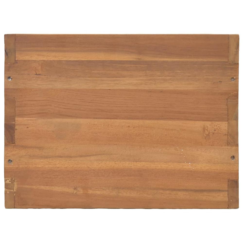 vidaXL Bedside Cabinet 15.7"x11.8"x15.7" Solid Teak Wood, 326132. Picture 4