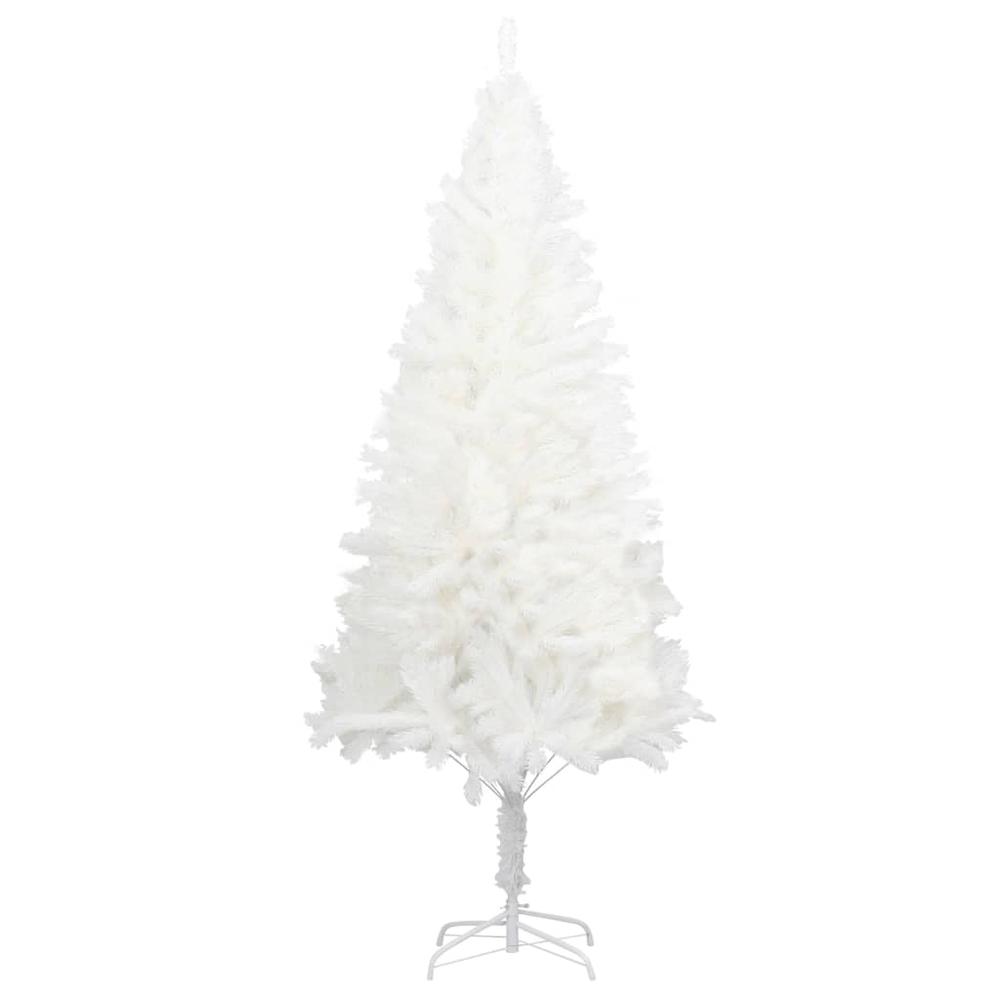 vidaXL Artificial Christmas Tree with LEDs White 47.2". Picture 3