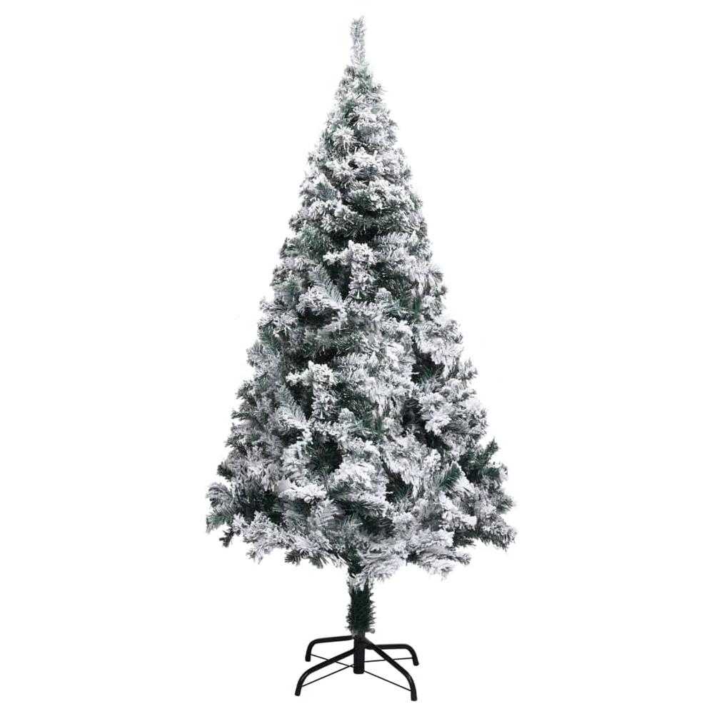 vidaXL Artificial Christmas Tree with LEDs&Ball Set Green 59.1" PVC, 3077867. Picture 3