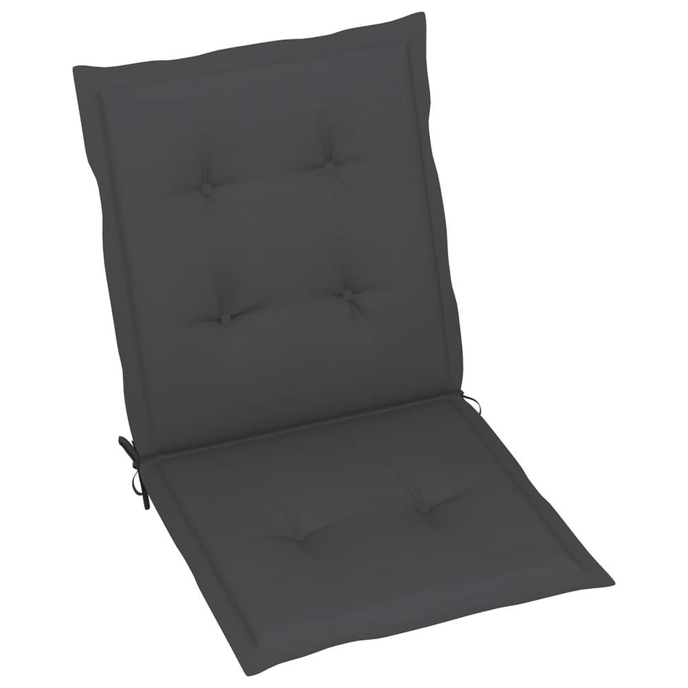 vidaXL Garden Chair Cushions 2 pcs Anthracite 39.4"x19.7"x1.2", 47548. Picture 3