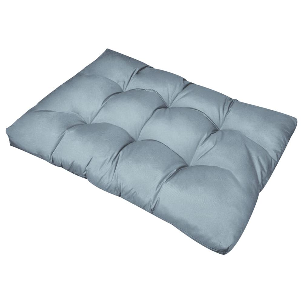 vidaXL Seat Cushion Upholstered 47.2"x31.5"x3.9" Gray. The main picture.