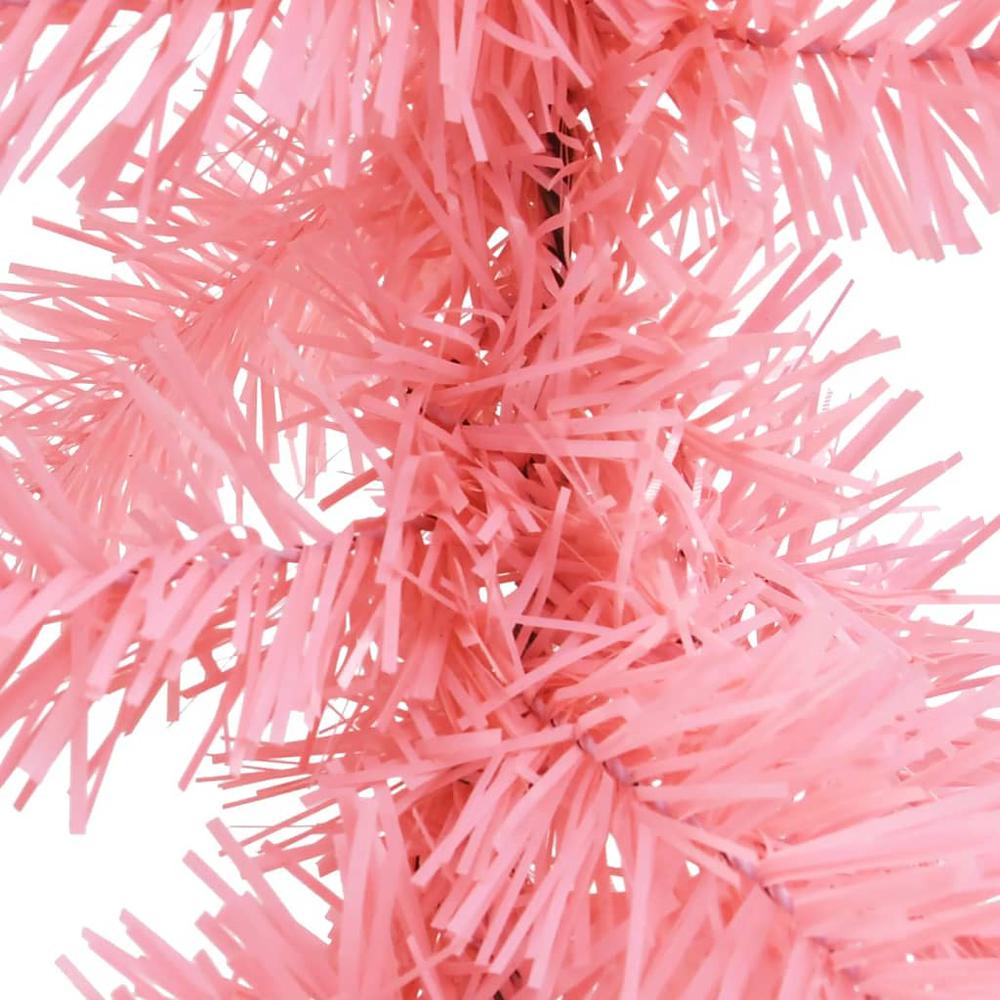 vidaXL Christmas Garland with LED Lights 393.7" Pink. Picture 3