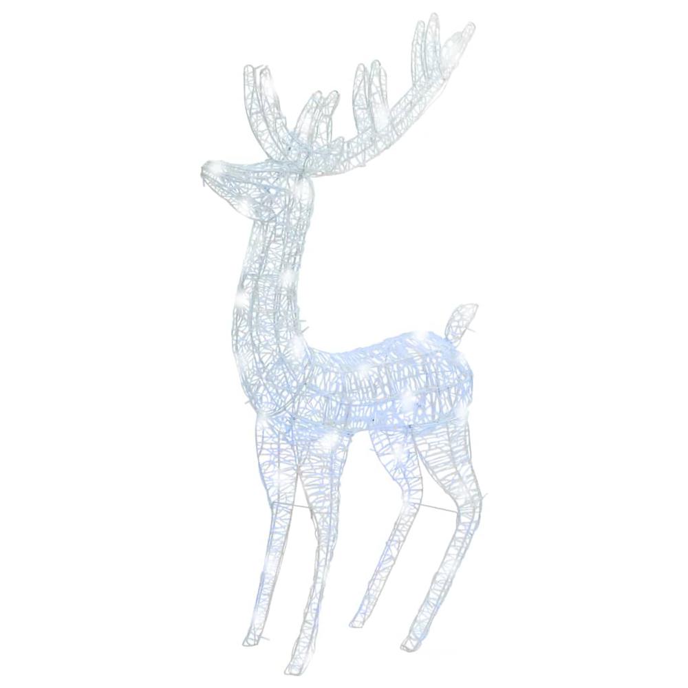 vidaXL XXL Acrylic Christmas Reindeers 250 LED 3 pcs 70.9" Cold white. Picture 3