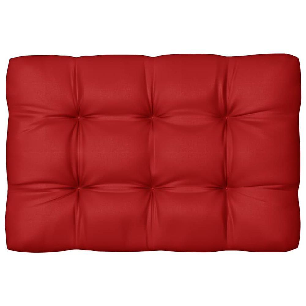 vidaXL Pallet Sofa Cushion Red 47.2"x31.5"x3.9". Picture 1