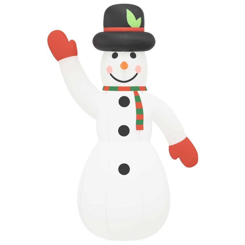 vidaXL Christmas Inflatable Snowman with LEDs 316.9". Picture 4