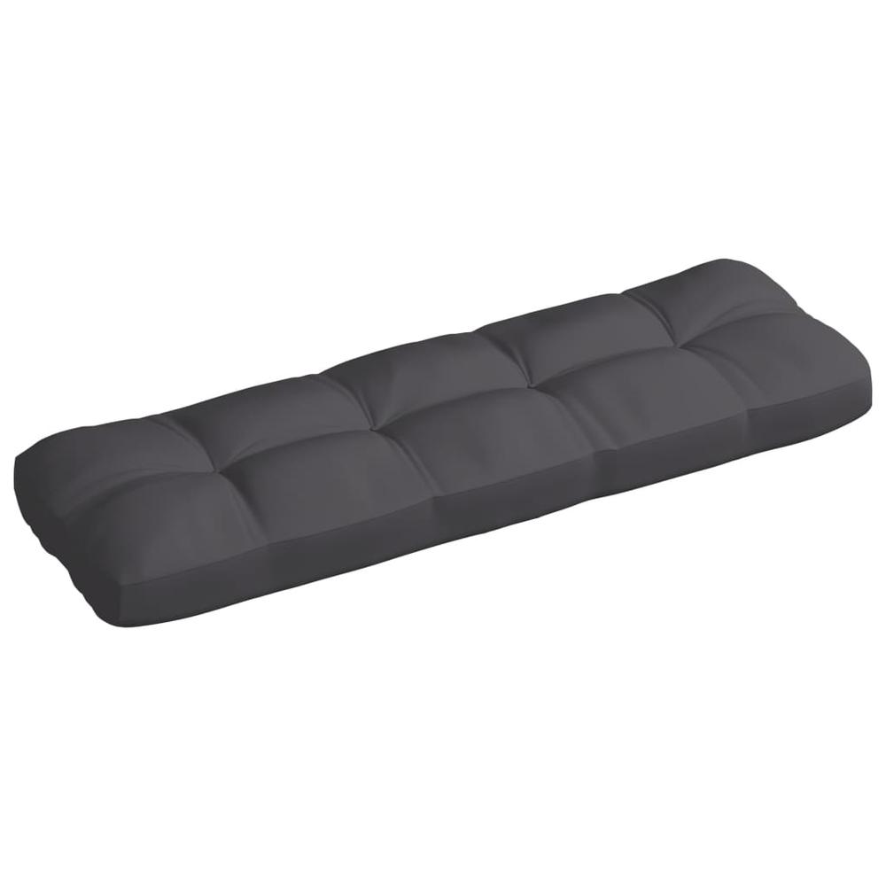 vidaXL Pallet Sofa Cushion Anthracite 47.2"x15.7"x3.9". Picture 2