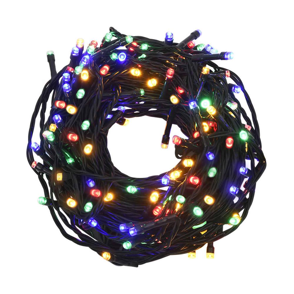 vidaXL Light String with 400 LEDs Multicolor 131.2' 8 Light Effects. Picture 2