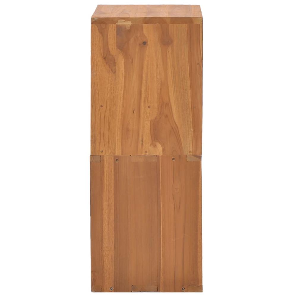 vidaXL Storage Cabinet 15.7"x11.8"x29.9" Solid Teak Wood. Picture 4