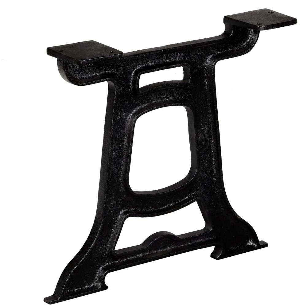 vidaXL Coffee Table Legs 2 pcs Y-Frame Cast Iron. Picture 2