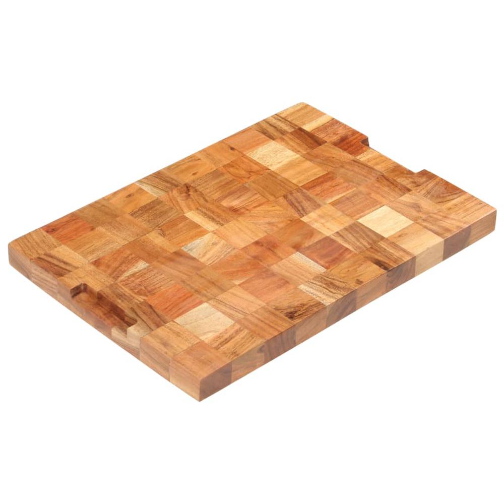 vidaXL Chopping Board 19.7"x13.4"x1.5" Solid Acacia Wood. Picture 3