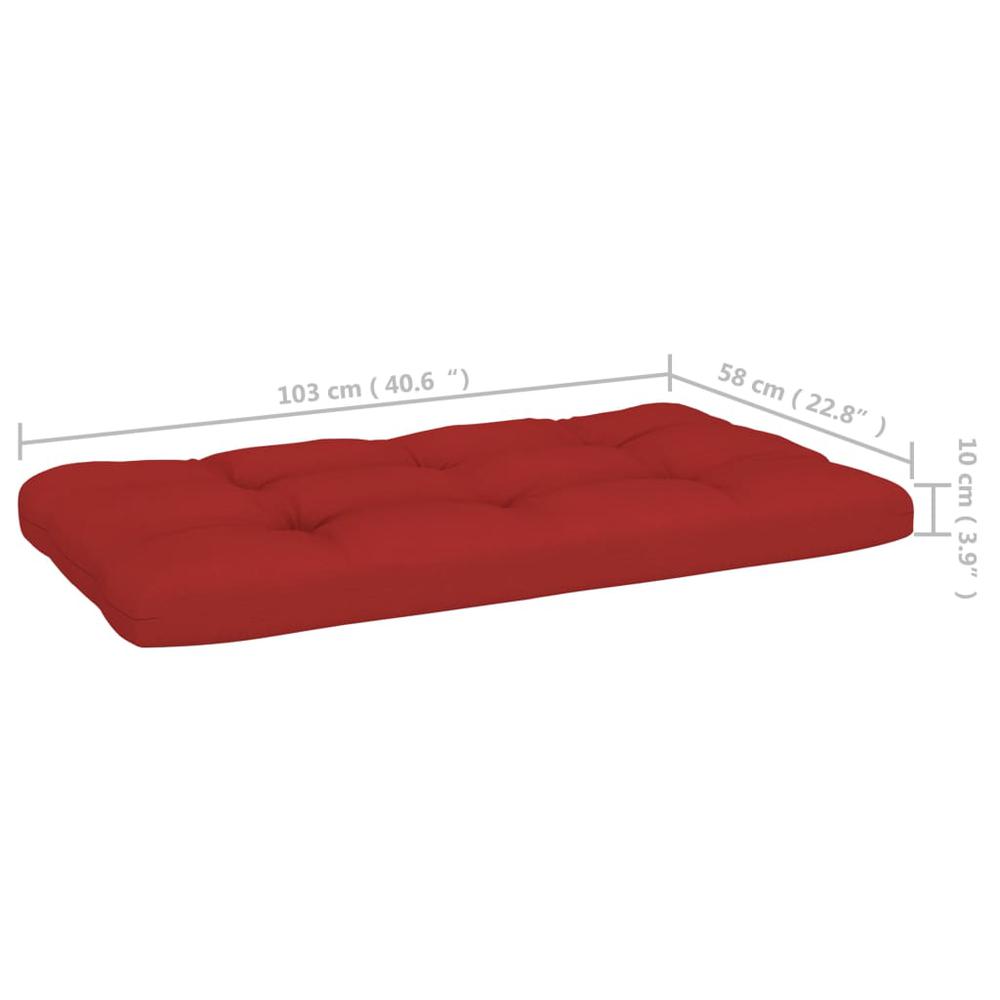 vidaXL Pallet Sofa Cushions 3 pcs Red, 314664. Picture 11