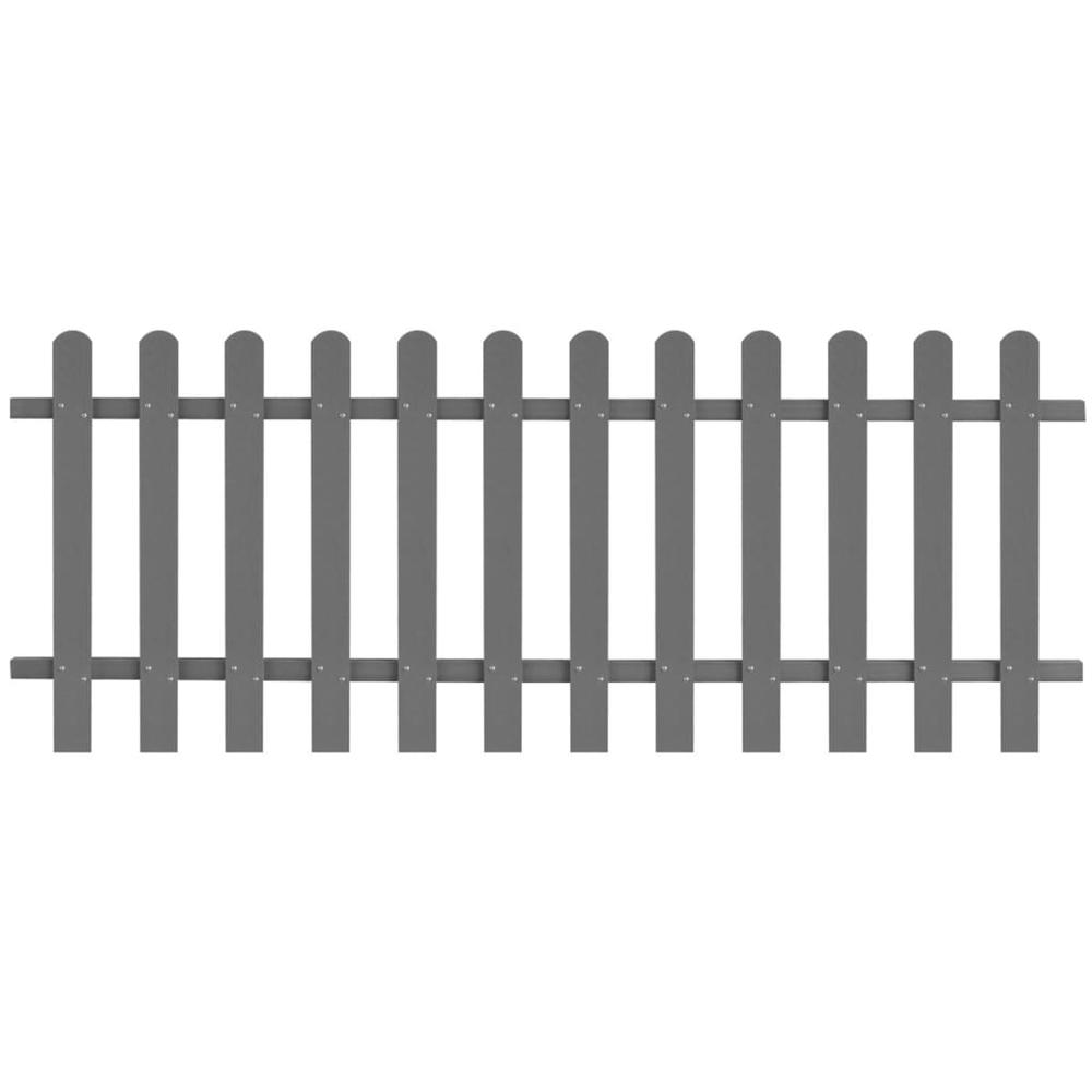 vidaXL Picket Fence WPC 78.7"x31.5", 42819. Picture 1