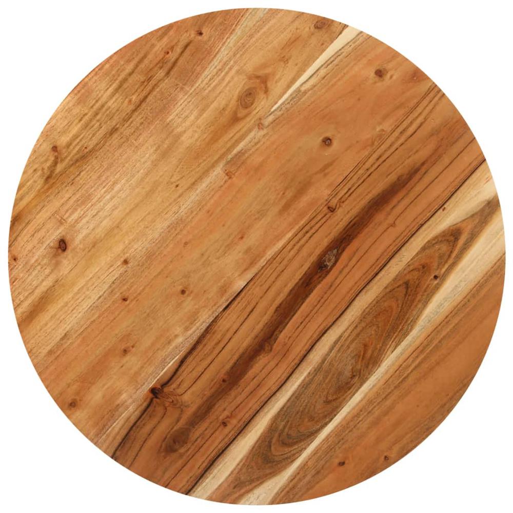 vidaXL Bistro Table Round Ã˜27.6"x29.5" Solid Acacia Wood. Picture 3