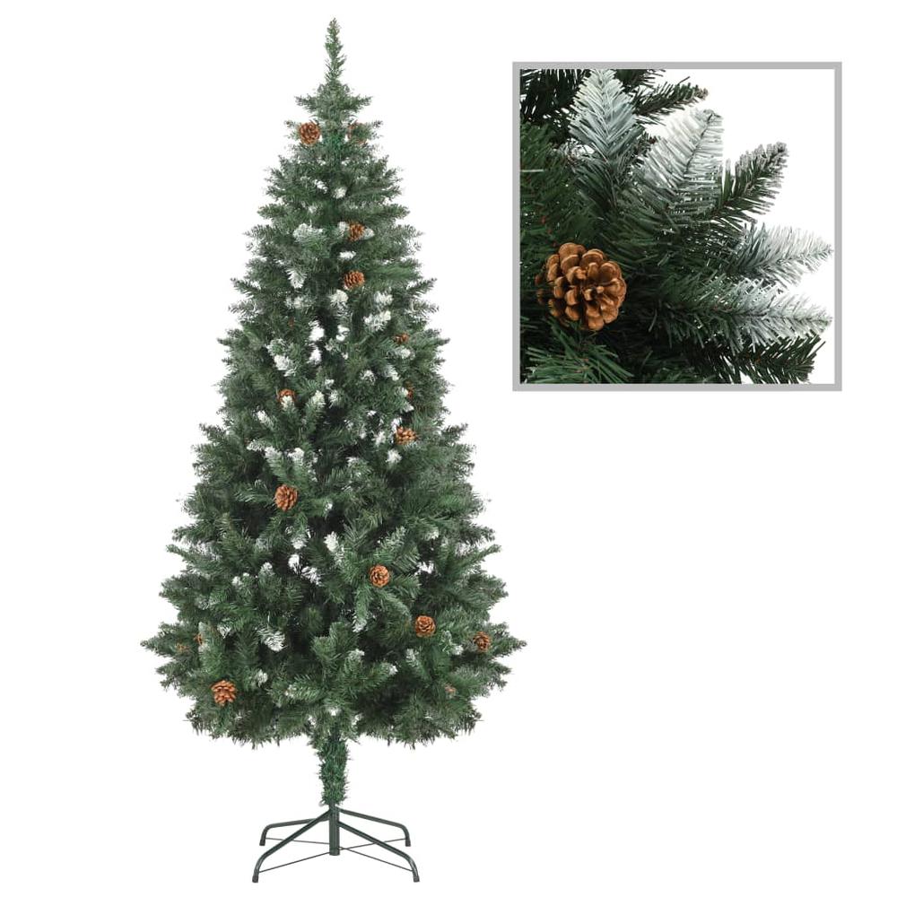 vidaXL Artificial Christmas Tree with LEDs&Ball Set 70.9". Picture 2